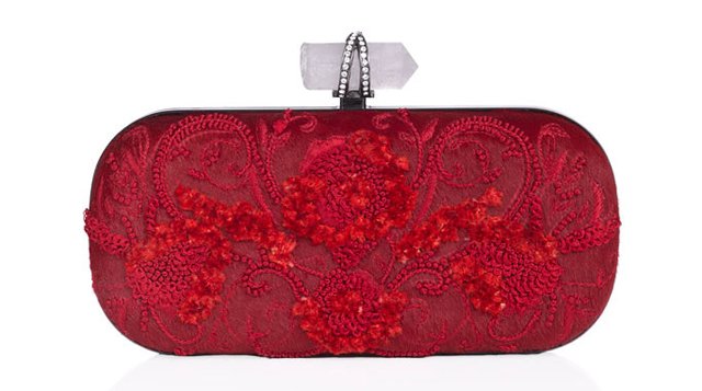 Reference image illustrating Marchesa Fall 2013 Evening Bags: A Closer Look at Beaded Clutches and Exotic Day Styles
