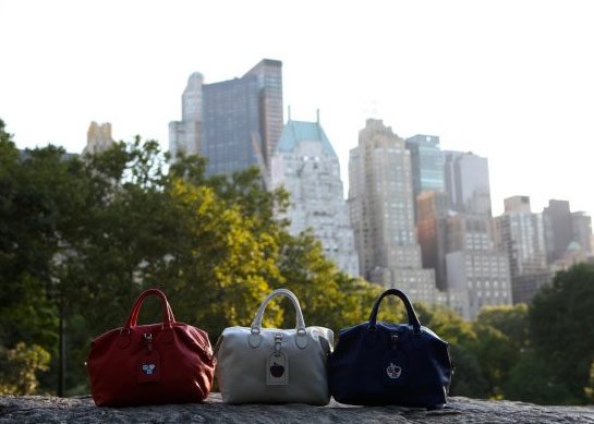 Reference image illustrating Mulberry Opens Soho Flagship with Patriotic New York Clipper Satchel in Red, White, and Blue