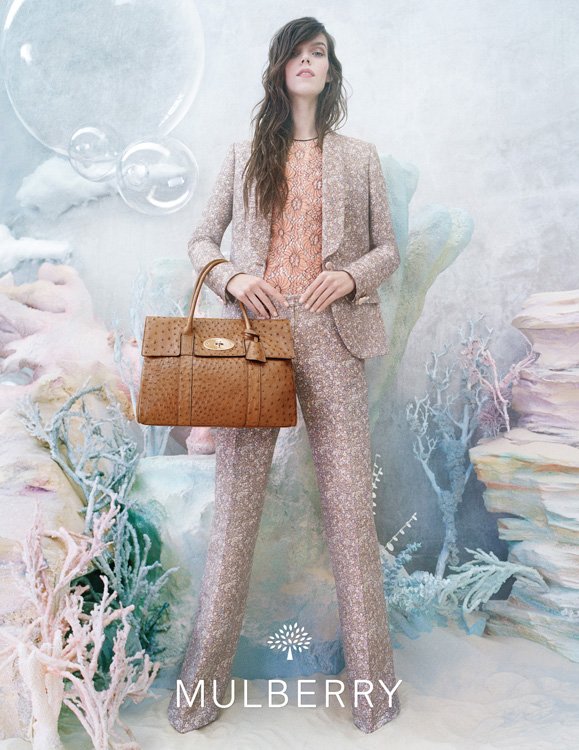Reference image illustrating Mulberry Spring 2013 Campaign: Pastel Handbags and Dreamy Aesthetic by Tim Walker