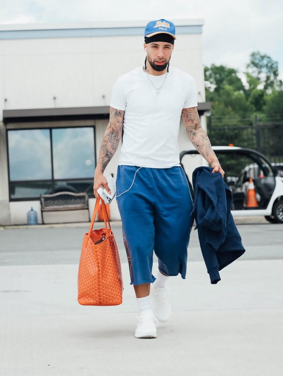 Reference image illustrating NBA Finals Bag Game: Luxury Handbags Spotted on Knicks and Spurs Players