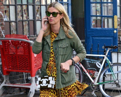Nicky Hilton Spotted in NYC with the Rare Chanel Boy Brick Clutch thumbnail
