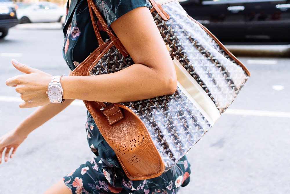 Reference image illustrating NYFW S/S 2017 Day 7 Street Style: The Best Luxury Handbags Spotted Outside the Shows