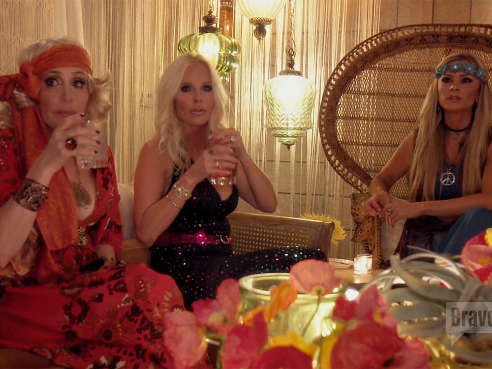 Reference image illustrating RHOC Recap: The Handbag Rule Was Broken at Shannon’s Disastrous 70s Party