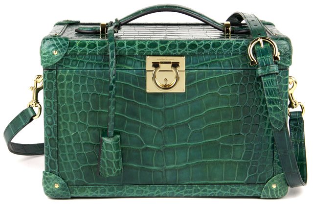Reference image illustrating Salvatore Ferragamo Exotic Beauty Cases: Pre-Fall 2012 Travel Accessories Fit for Royalty