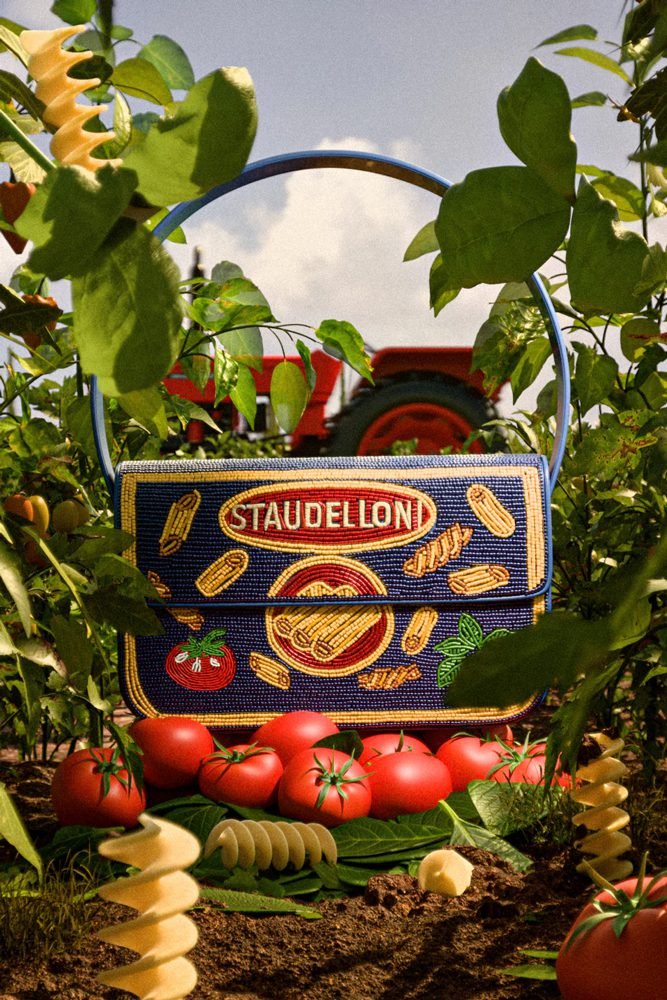 Reference image illustrating STAUD Tommy Bag Summer 2026: New Whimsical Iterations of the Viral Beaded Icon