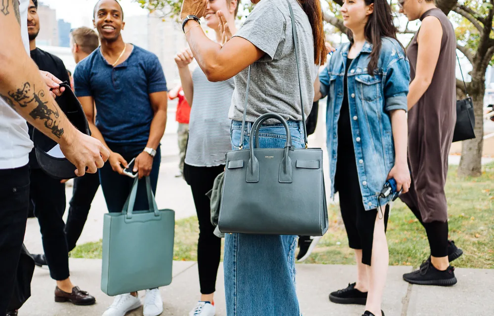 Reference image illustrating Street Style Bags Spotted at NYFW Spring/Summer 2017: Days 1-3