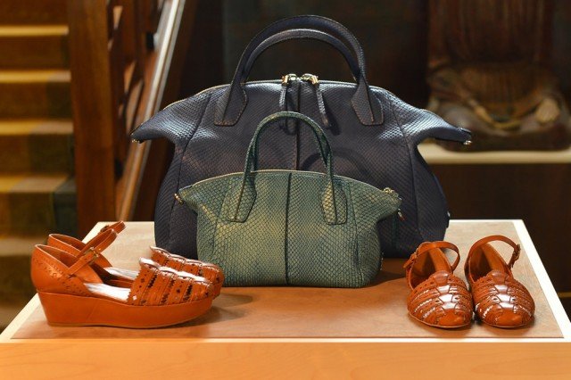 Reference image illustrating Tod’s Spring 2013 Collection: Refined Python Bags and Revamped Ballerina Flats