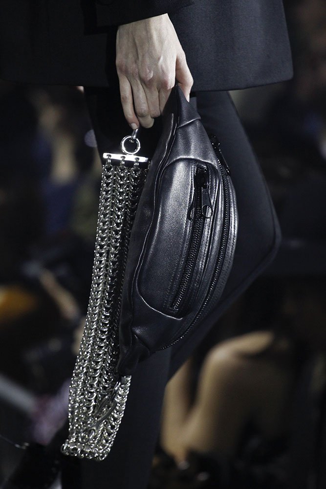 Reference image illustrating Alexander Wang Fall 2017: Heavy Metal Hardware Meets the Belt Bag Revival