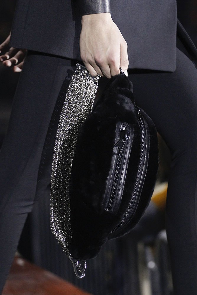 Reference image illustrating Alexander Wang Fall 2017: Heavy Metal Hardware Meets the Belt Bag Revival