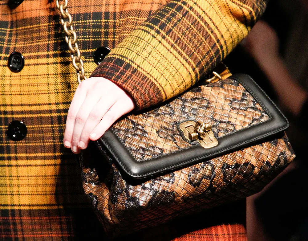 Reference image illustrating Bottega Veneta Fall 2017 Runway Bags: Ultra-Luxe Classics for Men and Women