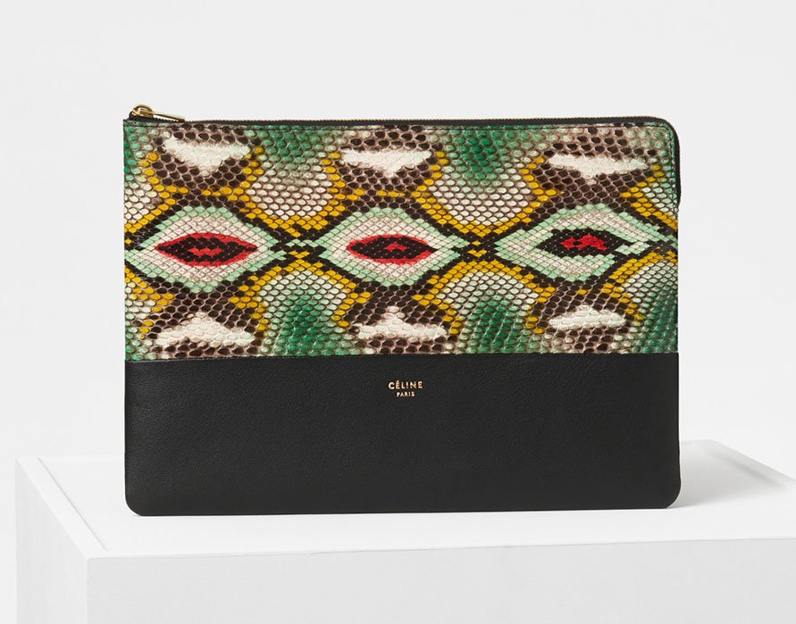 Reference image illustrating Céline Fall 2017 Accessories: New Mini Crossbodies, Folded Clutches, and Wallets to Organize Your Purse