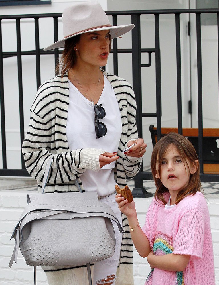 Reference image illustrating Celebrity Mom Handbag Style: What Alessandra Ambrosio, Chrissy Teigen, and More Carry with Their Kids