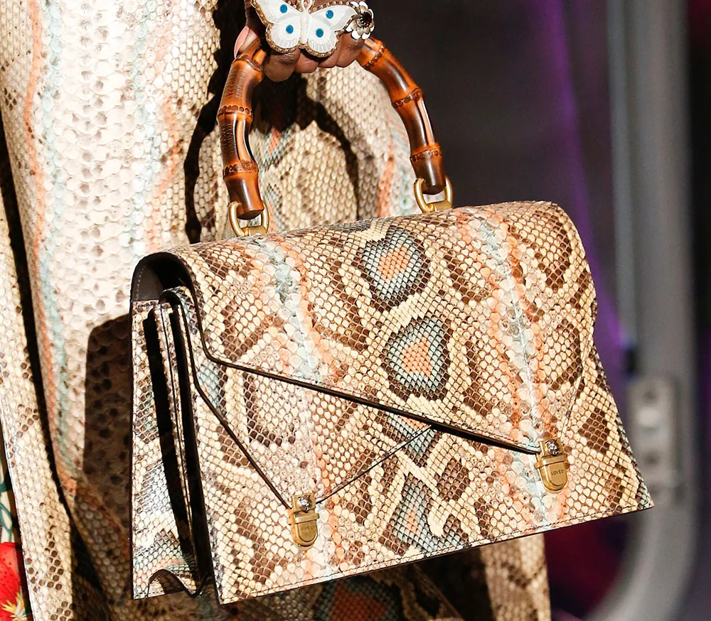 Reference image illustrating Gucci Fall 2017 Handbags: Bamboo Details Take Center Stage in Alessandro Michele’s New Collection