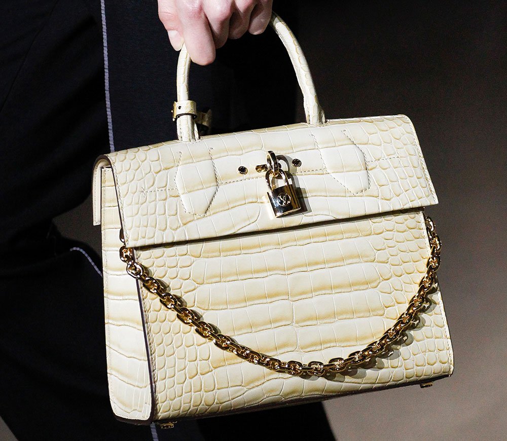 Reference image illustrating Louis Vuitton Fall 2017 Handbags: Refined Icons and New Silhouettes