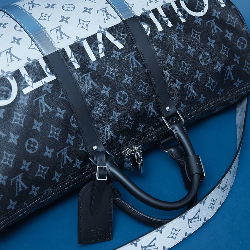 Reference image illustrating Louis Vuitton Monogram Split Debuts at Men’s Spring 2018 Runway: A Closer Look
