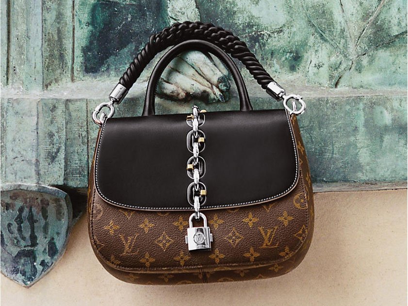 Reference image illustrating Louis Vuitton Spring 2017 Handbag Campaign: First Look at the Etui iPhone Case & New Bags