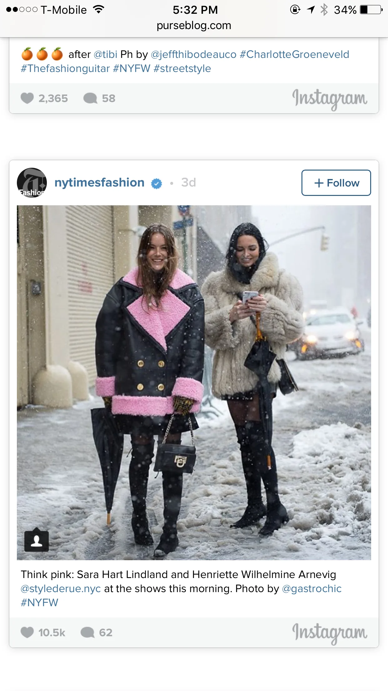 Reference image illustrating NYFW Street Style: The Most Coveted Handbags Spotted During Fashion Week
