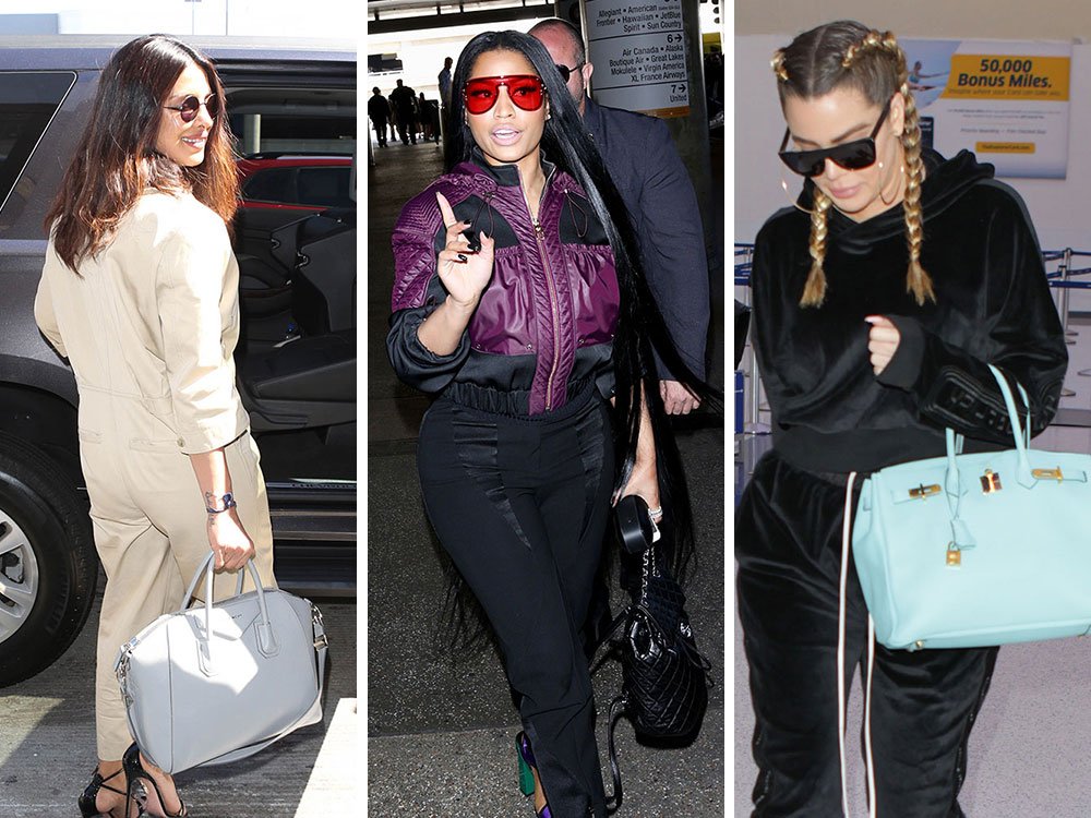 Reference image illustrating Post-Cannes Airport Style: Saint Laurent, Givenchy, and Miu Miu Bags Spotted on Celebrities