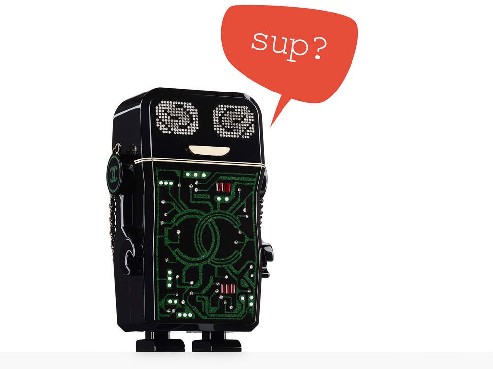 Reference image illustrating The Chanel Robot Minaudiere: A $15,500 Runway Novelty That Collectors Crave