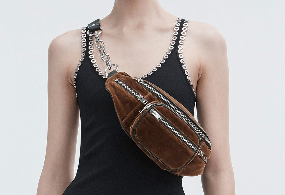 Reference image illustrating Alexander Wang Attica Fanny Pack Restocked: Mini and Velvet Versions Now Available