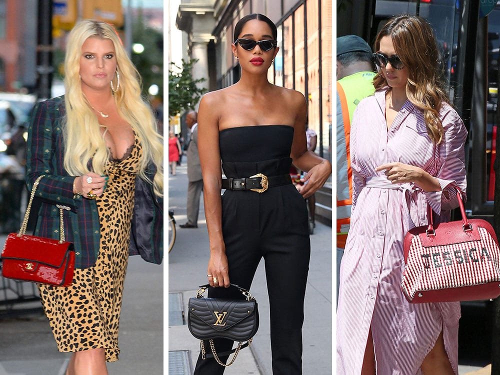 Reference image illustrating Celebrity Bag Watch: Jessica Simpson, Jennifer Lopez & More in NYC with Hermès, Valentino & Fendi