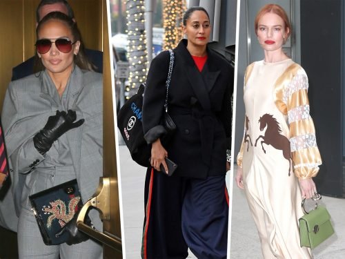 Celebrity Handbag Sightings: Gucci, Chanel & Edie Parker at Promo Tours and Beverly Hills thumbnail