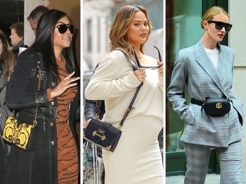 Celebrity Handbag Watch: Black, Gold, and Metallic Styles from Prada, Versace, and Valentino thumbnail