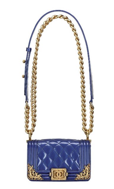 Reference image illustrating Chanel Cruise 2013 Handbag and Jewelry Collection: A Closer Look at Tweed, BOY Bags, and Enamel Accents