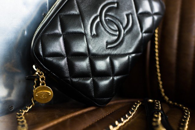 Reference image illustrating Chanel Diamond Bag Fall 2013 Collection: Sizes, Prices, and Design Details