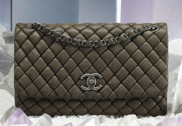 Reference image illustrating Chanel Fall 2012 Handbag Collection: Velvet, Boy Bags, and Classic Flap Details