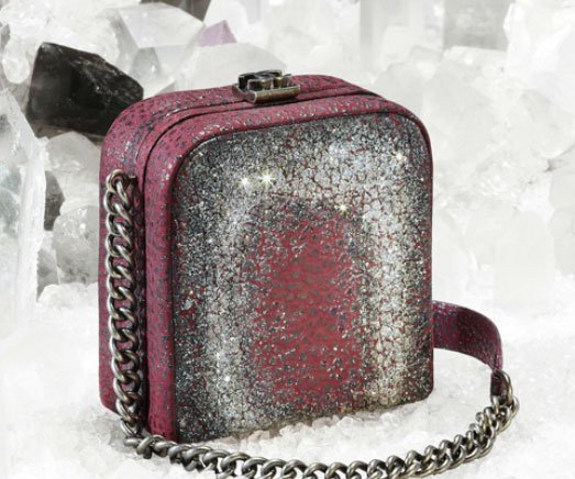 Reference image illustrating Chanel Fall 2012 Handbag Collection: Velvet, Boy Bags, and Classic Flap Details