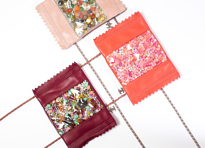 Reference image illustrating Chanel Fall 2014 Candy Accessories: Clutches, Jewelry & Nostalgia