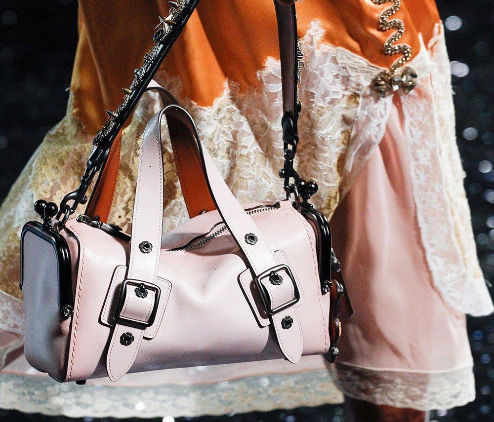 Reference image illustrating Coach Spring 2018 Runway Bags: Keith Haring Art Meets Bonnie Cashin Heritage
