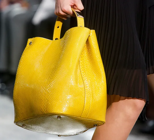 Reference image illustrating Dior Spring 2014 Handbags: A Luxurious Focus on Exotic Leathers