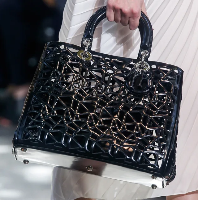 Reference image illustrating Dior Spring 2014 Handbags: A Luxurious Focus on Exotic Leathers