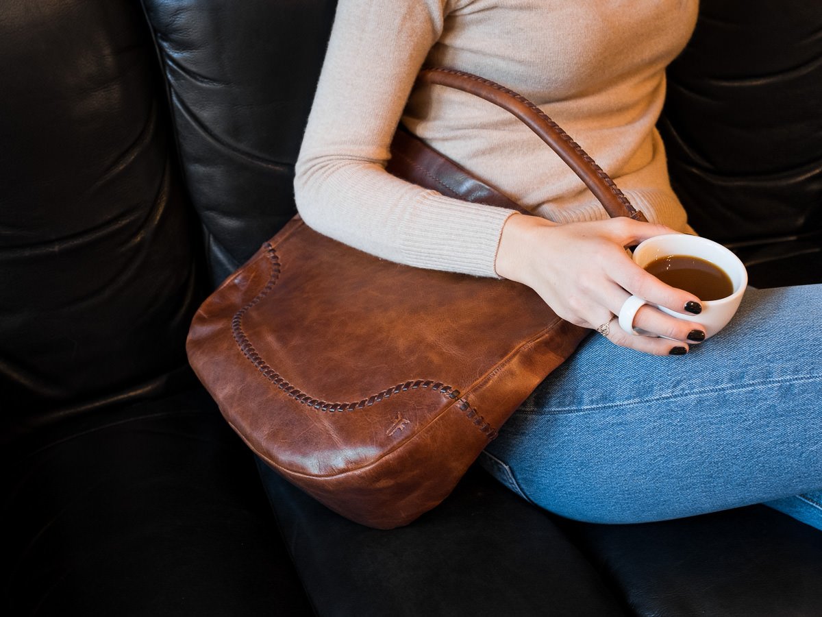Reference image illustrating Frye Melissa Collection Review: Whipstitch Hobo, Tote & Chelsea Boots