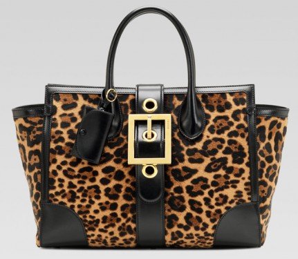 Gucci Fall 2013: Bold Lady Buckle Hardware and Jaguar Print Handbags thumbnail