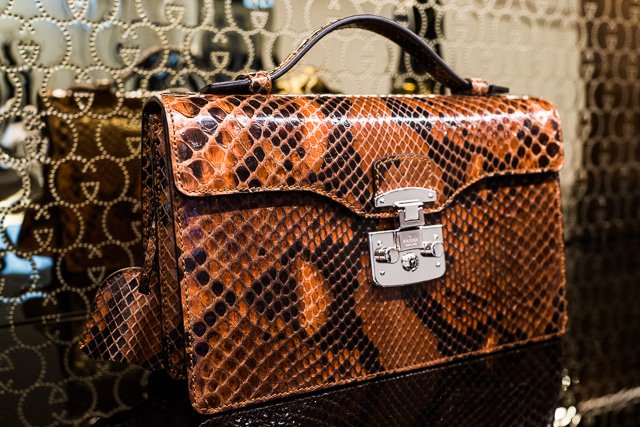 Reference image illustrating Gucci Fall 2013 Handbag Collection: Femme Fatale Silhouettes and Retro Hardware