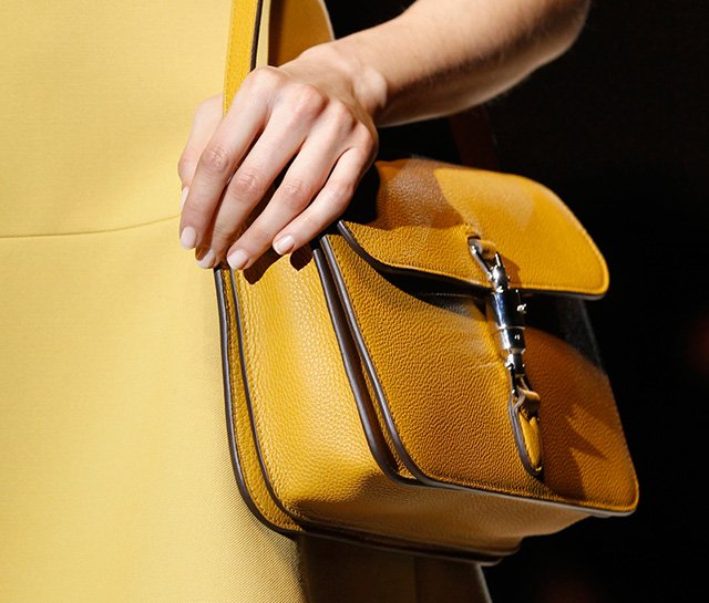 Reference image illustrating Gucci Fall 2014 Handbags: Frida Giannini’s Minimalist Luxury Collection