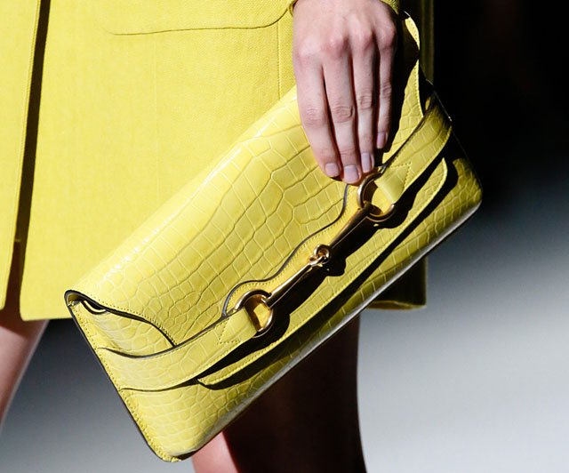 Reference image illustrating Gucci Spring 2013 Handbags: A Minimalist Turn with Iconic Horsebit Hardware