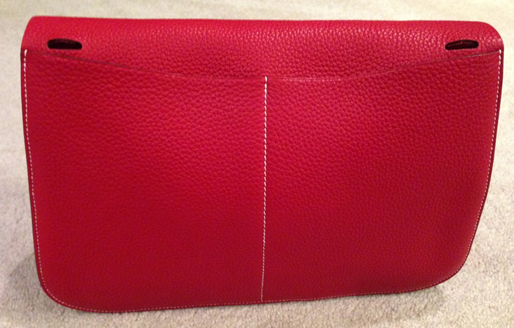 Reference image illustrating Hermès Halzan Bag: A Modern Four-Way Design in Clemence Leather