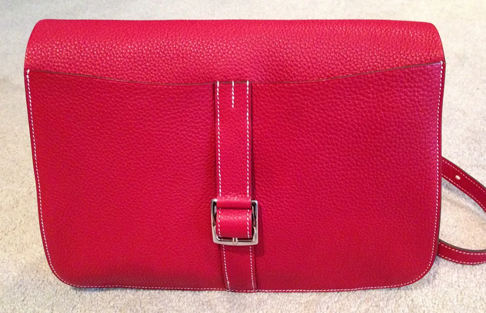 Reference image illustrating Hermès Halzan Bag: A Modern Four-Way Design in Clemence Leather