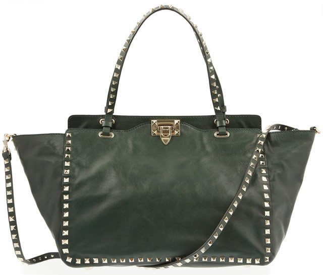 Reference image illustrating How We’d Wear It: The Valentino Rockstud Tote