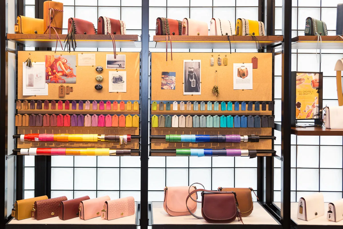 Reference image illustrating Inside Coach Create: How to Design Your Own Custom Coach Handbag In-Store