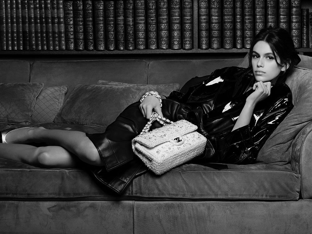 Reference image illustrating Kaia Gerber Stars in Chanel’s Spring 2018 Handbag Stories Campaign