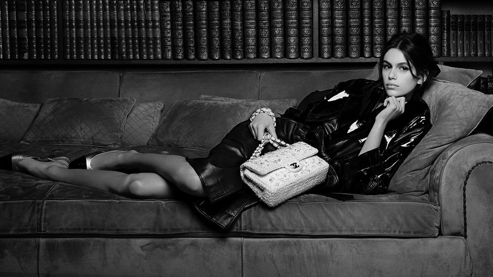 Reference image illustrating Kaia Gerber Stars in Chanel’s Spring 2018 Handbag Stories Campaign