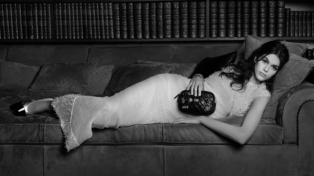 Reference image illustrating Kaia Gerber Stars in Chanel’s Spring 2018 Handbag Stories Campaign