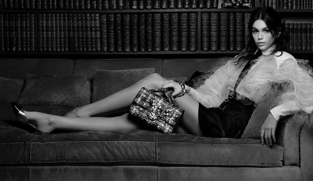 Reference image illustrating Kaia Gerber Stars in Chanel’s Spring 2018 Handbag Stories Campaign