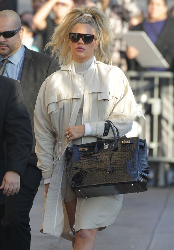 Reference image illustrating Khloé Kardashian’s Designer Handbag Rotation During Her Pregnancy Journey