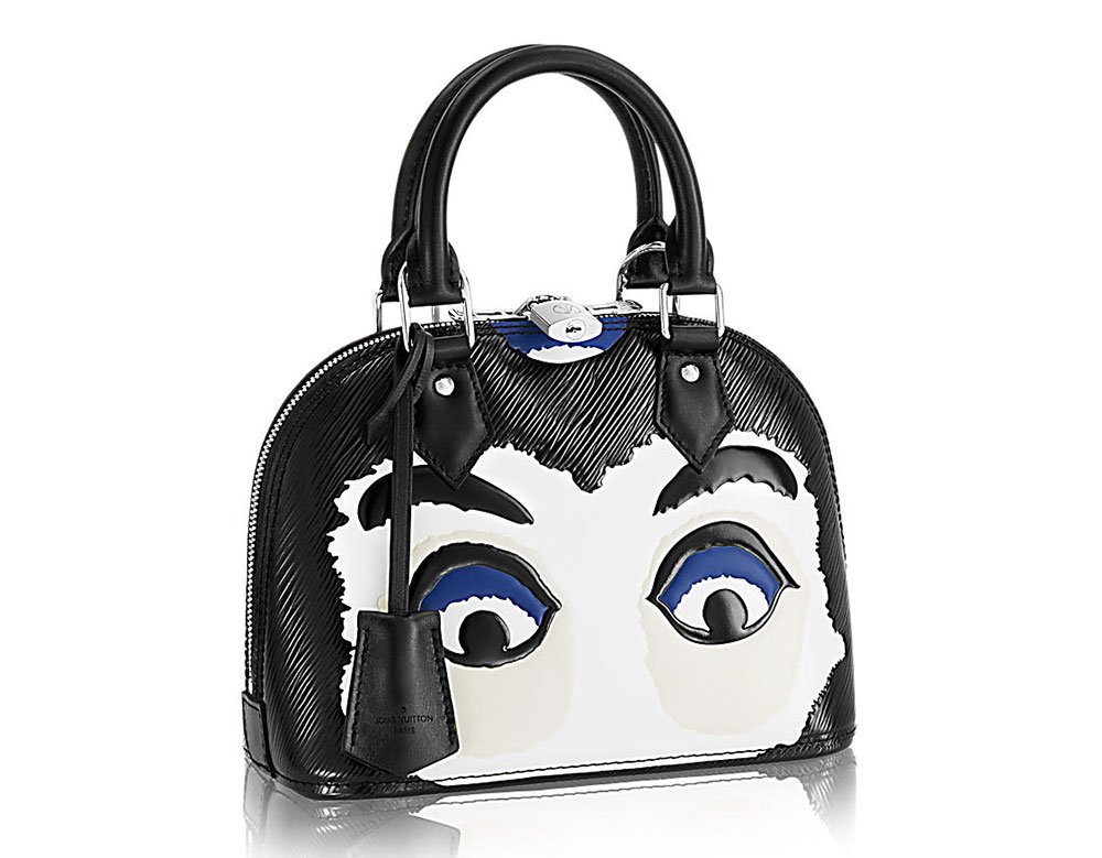 Reference image illustrating Louis Vuitton Cruise 2018 Kabuki Bags: Kansai Yamamoto Collaboration Now Available